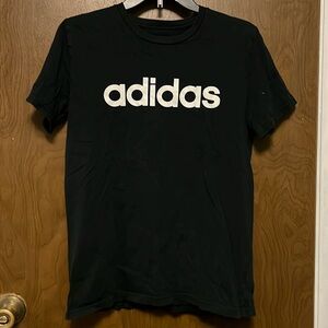Adidas black tshirt size 14/16